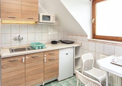 Kétszemélyes apartman konyhával